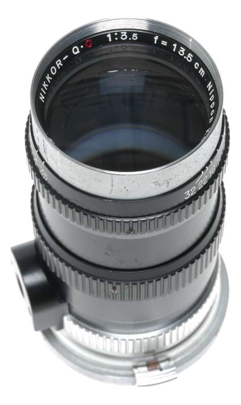 Nikkor-Q.C 1:3.5 f=13.5cm RF Nippon Kogaku 3.5/135mm Rangefinder lens