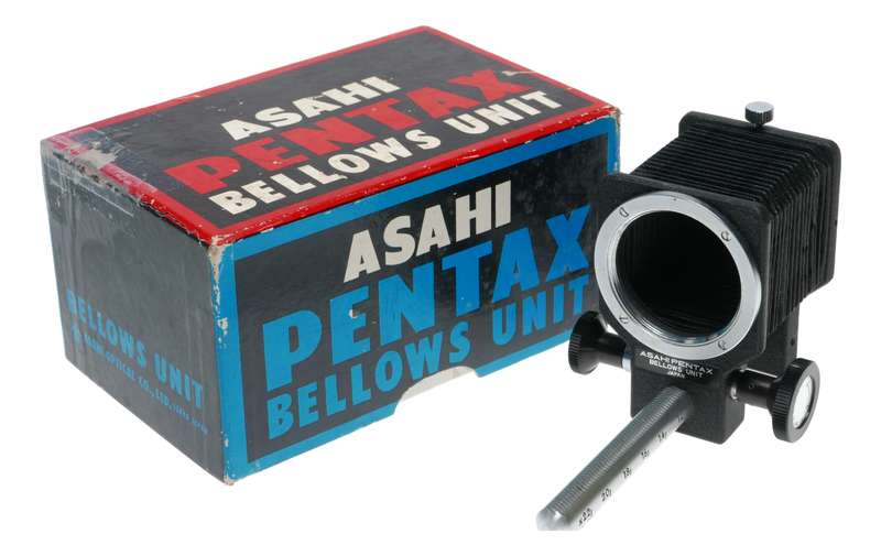 Asahi Pentax Bellows Unit vintage SLR film camera close focus boxed accessory