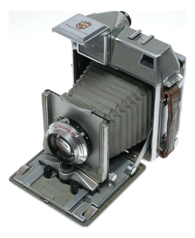 Linhof Super Technika 6x9 film camera 3 lens Case Grip flash backs set