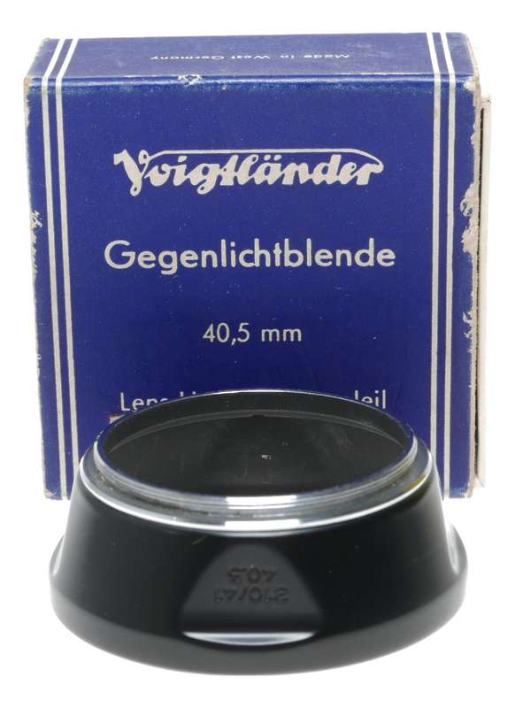 Voigtlander 310/41 camera lens hood shade 40.5mm Gegenlichblende boxed
