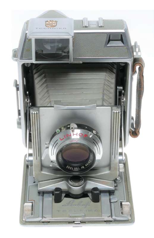 Linhof Super Technika 6x9 film camera 3 lens Case Grip flash backs set