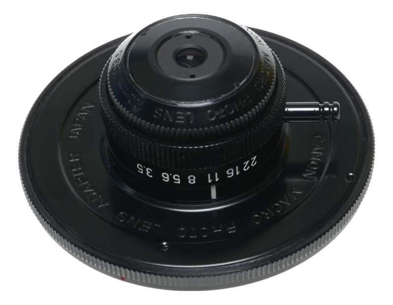 Canon macro photo lens adapter 20mm 3.5 rare Luminar 3.5/20
