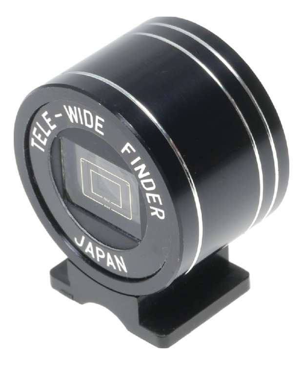 Tele-Wide Finder cold shu mounted for 35mm vintage film camera