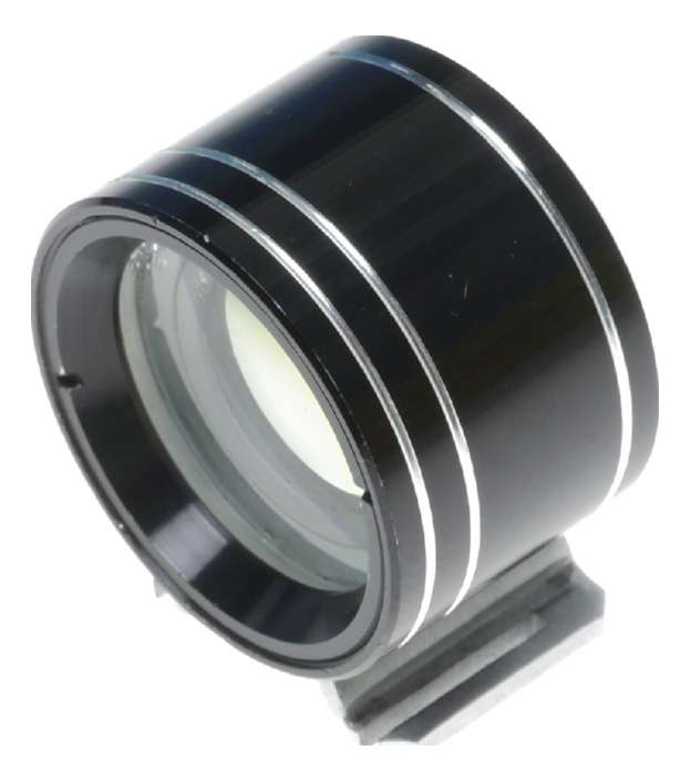 Black Tele-Wide Finder cold shu mounted for 35mm vintage film camera