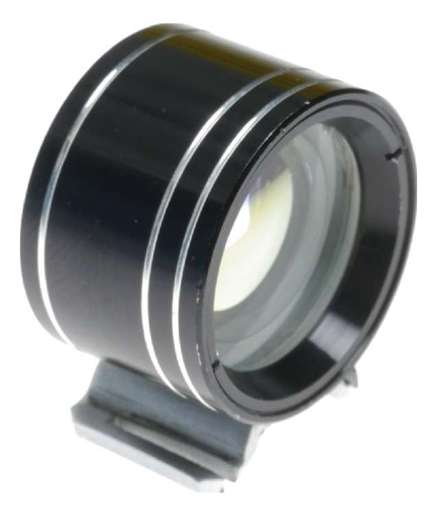 Black Tele-Wide Finder cold shu mounted for 35mm vintage film camera