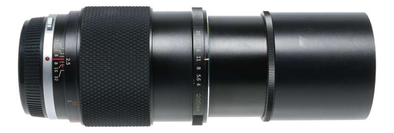Olympus OM-System Auto T prime 1:4 f=200mm Zuiko lens 4/200mm