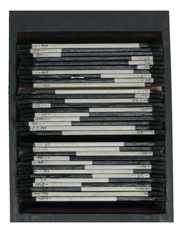 Large set of various color glass filters heavy box 120x120mm quality