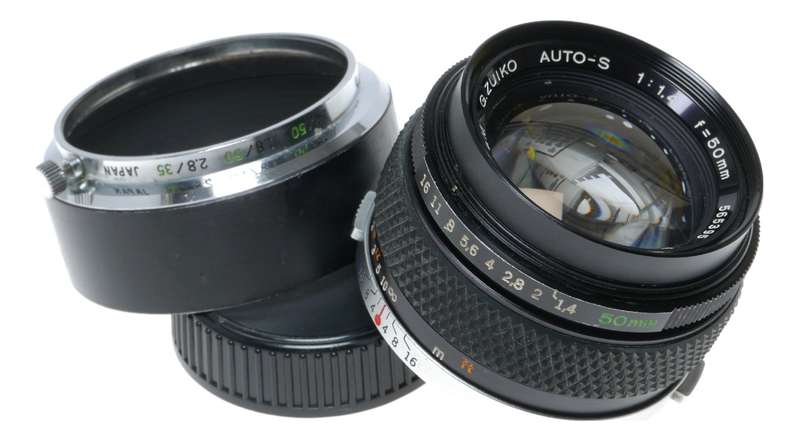 Olympus Auto-S 1:1.4 f=50mm Zuiko OM-System Vintage 35mm film lens f/1.4