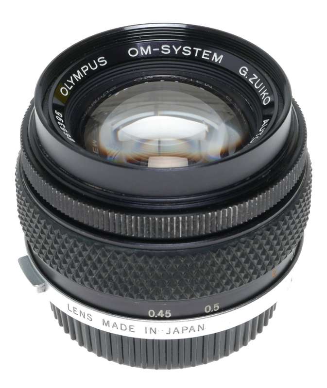 Olympus Auto-S 1:1.4 f=50mm Zuiko OM-System Vintage 35mm film lens f/1.4