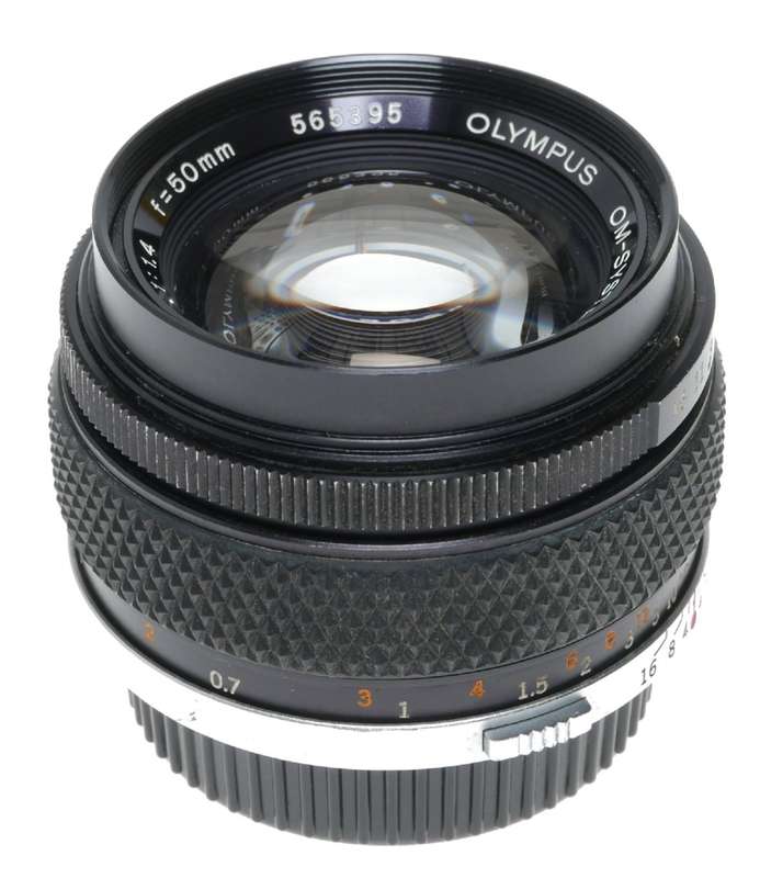 Olympus Auto-S 1:1.4 f=50mm Zuiko OM-System Vintage 35mm film lens f/1.4