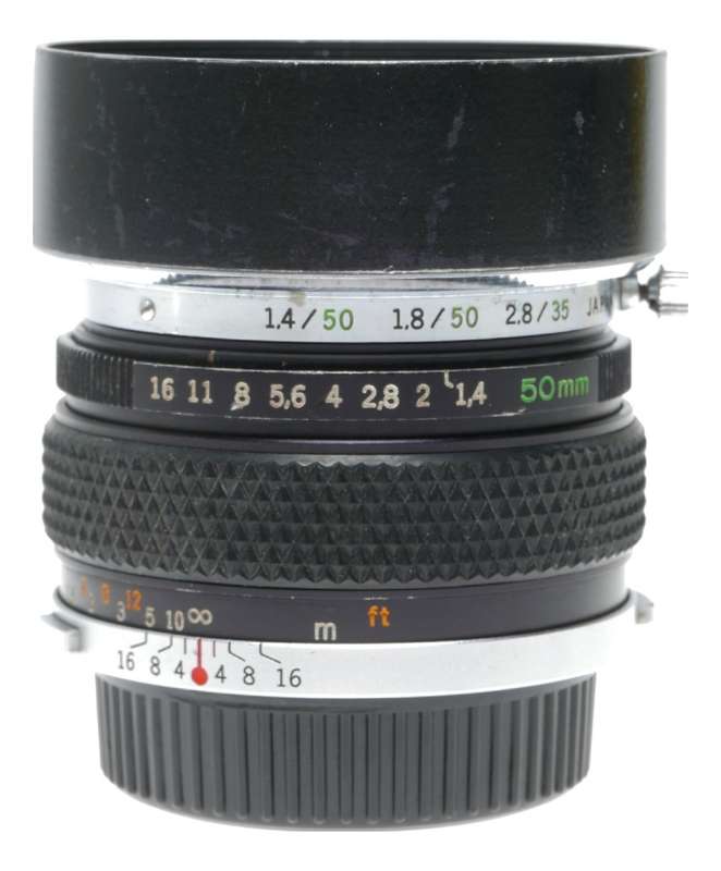 Olympus Auto-S 1:1.4 f=50mm Zuiko OM-System Vintage 35mm film lens f/1.4