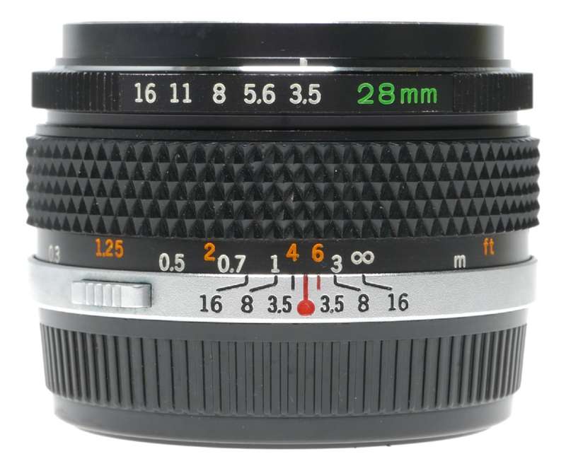 Olympus 1:3.5 f=28mm Zuiko Auto-W OM-System vintage SLR wide lens set