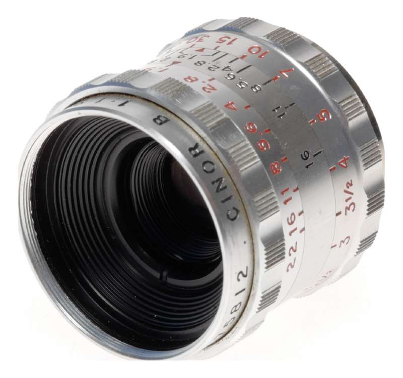 SOM Berthiot Cinor B 1:1.9 F=25 for 16mm Cine Camera Lens