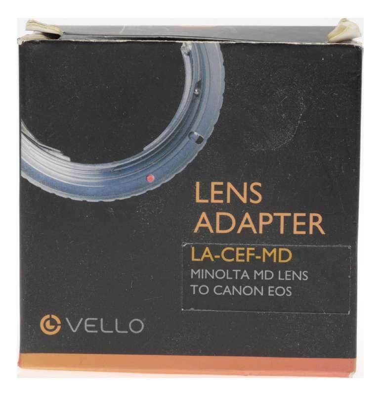 Vello Minolta MD Lens to Canon EOS Camera LA-CEF-MD Adapter