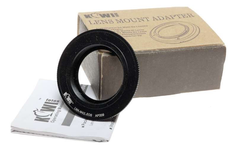 Kiwi LMA-M42-EOS Canon to 42mm Thread Mount Adapter Stepping Ring