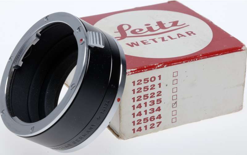 Leitz Leica 14134-1 14134-2 SLR Camera Adapter in Box