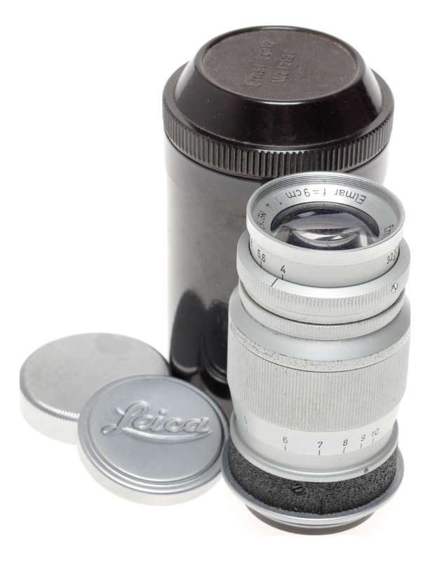Leitz Elmar f=9cm 1:4 M39 Leica Rangefinder Camera LTM Lens