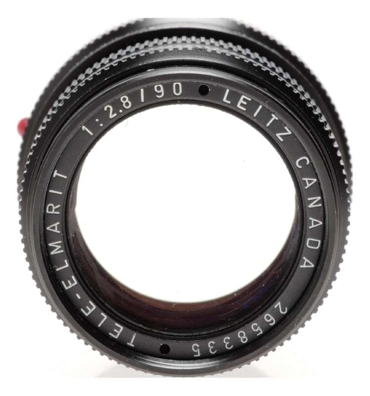Leitz Tele-Elmarit 1:2.8/90 Leica M Lens 12575 Hood Caps