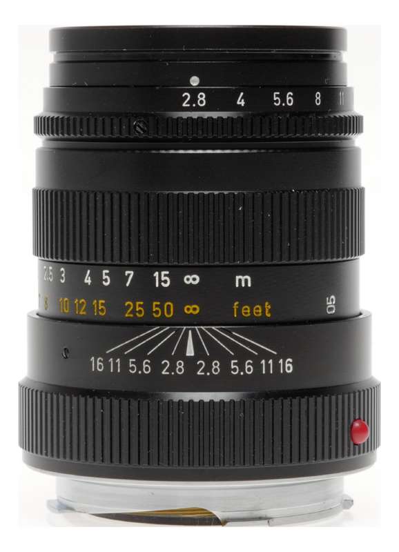 Leitz Tele-Elmarit 1:2.8/90 Leica M Lens 12575 Hood Caps