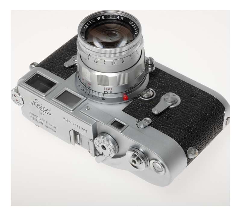 Leica M3 Rangefinder Camera Summicron 2/50 Meter Hood IROOA