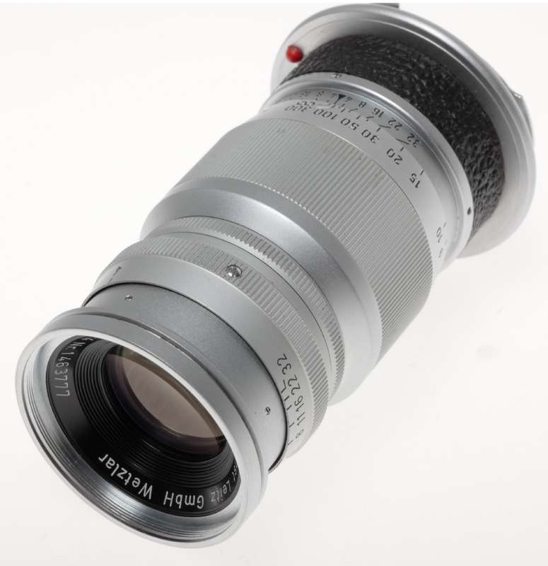 Leitz Elmar 1:4 f=9cm Leica M Camera Telefoto Lens Serviced