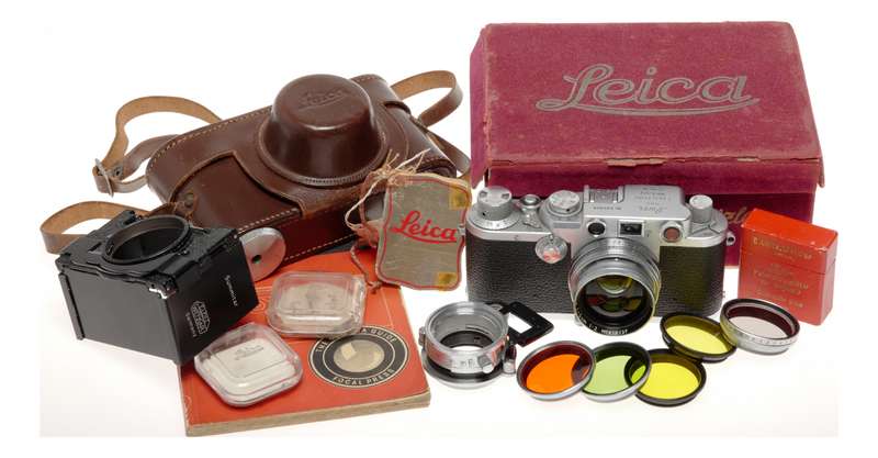 Leica M39 IIIf RF Film Camera Summitar f=5cm 1:2 Filters Lens Hood
