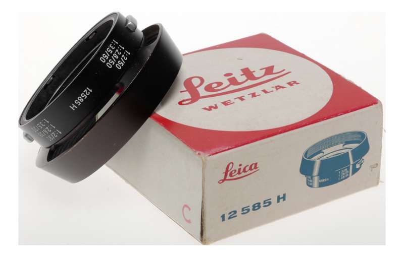Leitz Leica Lens Hood 12585H fits M Summicron 50mm 35mm in Box
