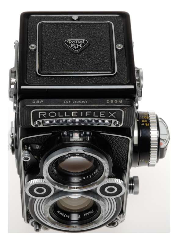 Rolleiflex 3.5F Model 4 TLR Film Camera Planar 3.5/75mm Excellent