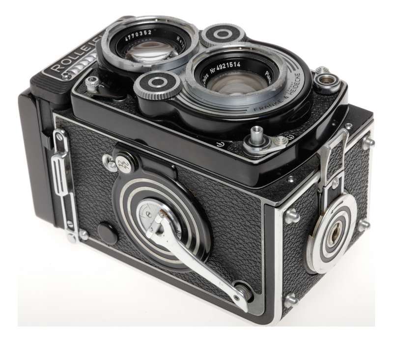 Rolleiflex 3.5F Model 4 TLR Film Camera Planar 3.5/75mm Excellent