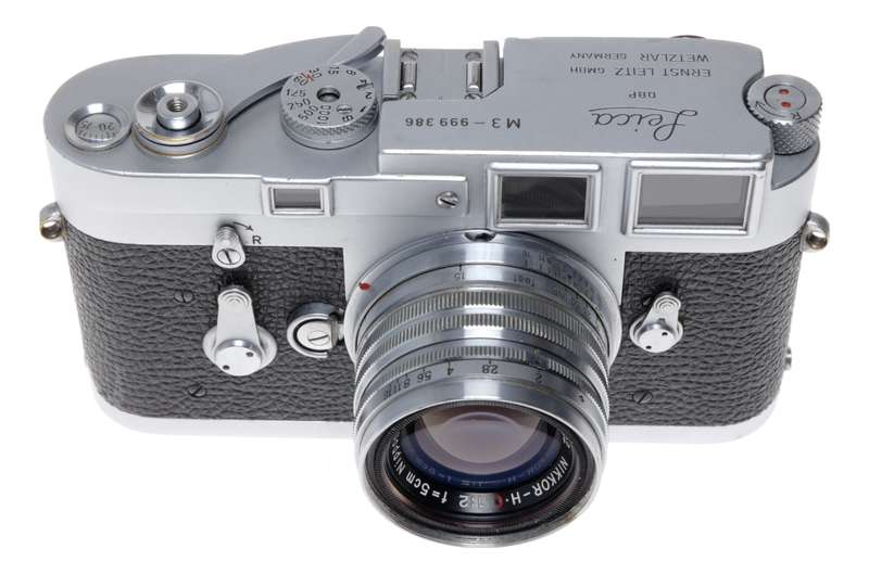 Leica M3 35mm Film RF Camera Hybrid Nikkor-H 1:2 f=5cm Serviced