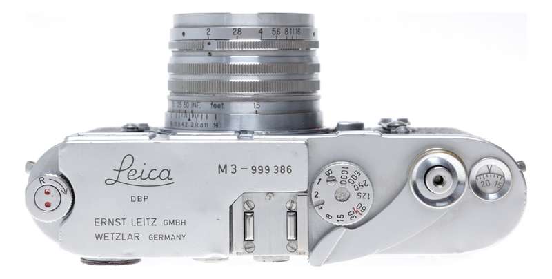 Leica M3 35mm Film RF Camera Hybrid Nikkor-H 1:2 f=5cm Serviced