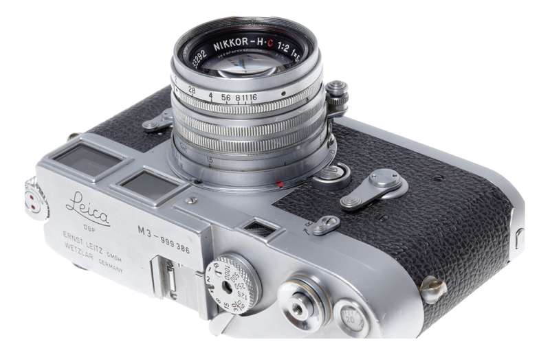 Leica M3 35mm Film RF Camera Hybrid Nikkor-H 1:2 f=5cm Serviced