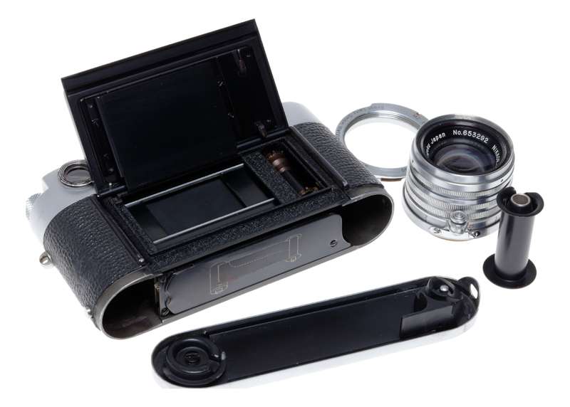 Leica M3 35mm Film RF Camera Hybrid Nikkor-H 1:2 f=5cm Serviced