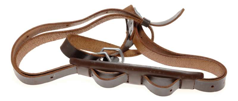 Leica Teleyt Leather Neck Strap Double Screw Mount Rare