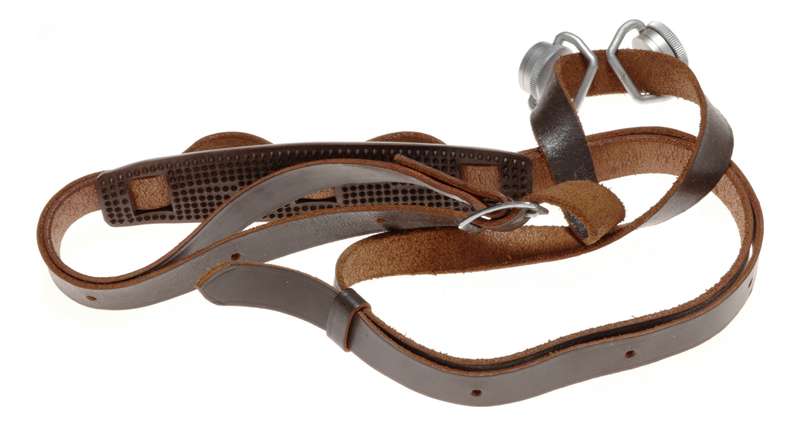 Leica Teleyt Leather Neck Strap Double Screw Mount Rare
