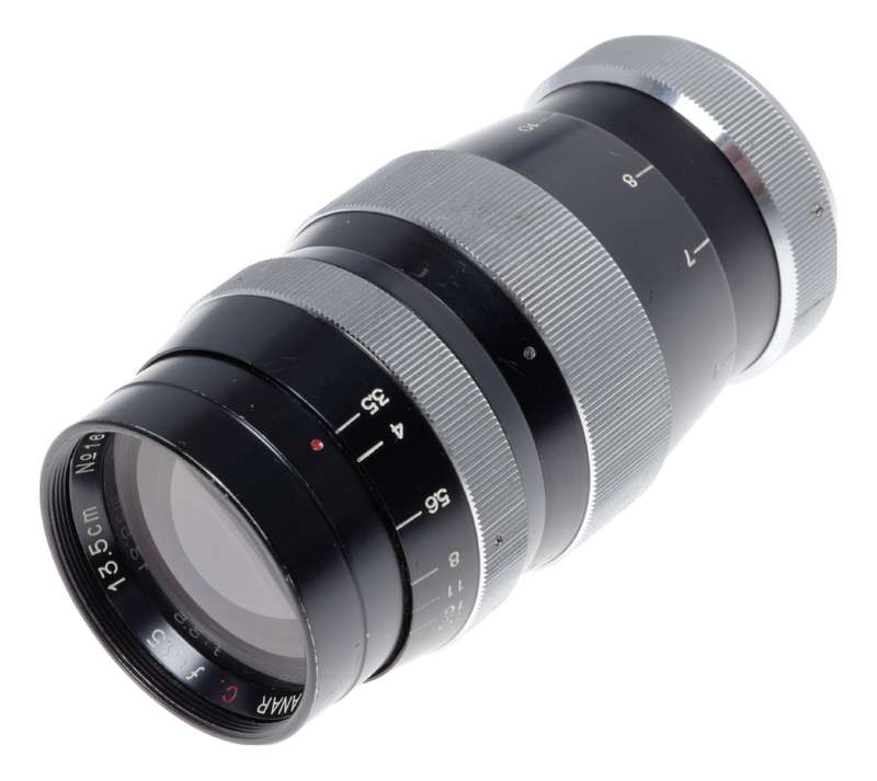 Tanaka Tele-Tanar C f:3.5 13.5cm IVS Camera Lens M39 LM