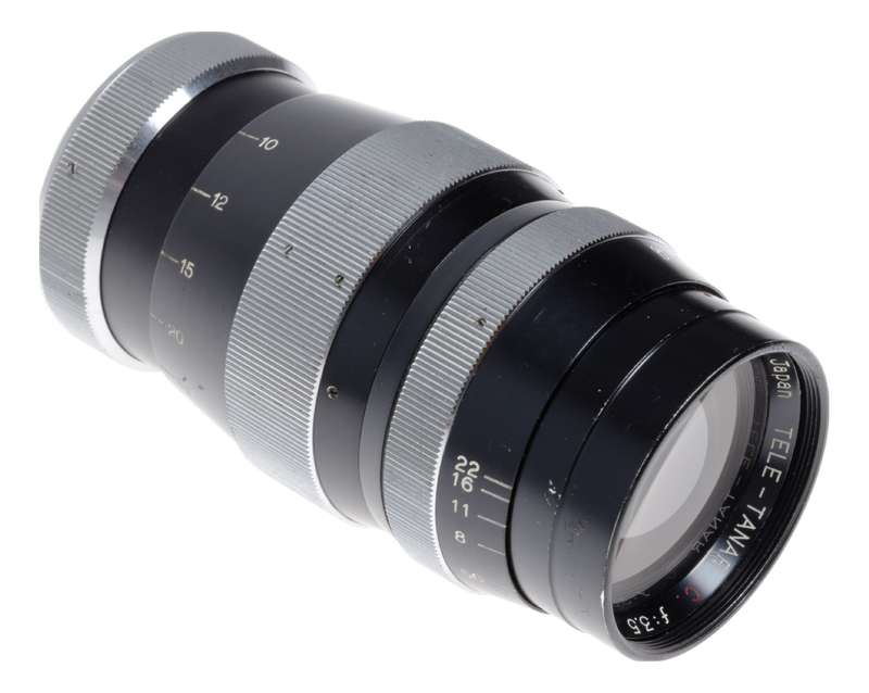 Tanaka Tele-Tanar C f:3.5 13.5cm IVS Camera Lens M39 LM