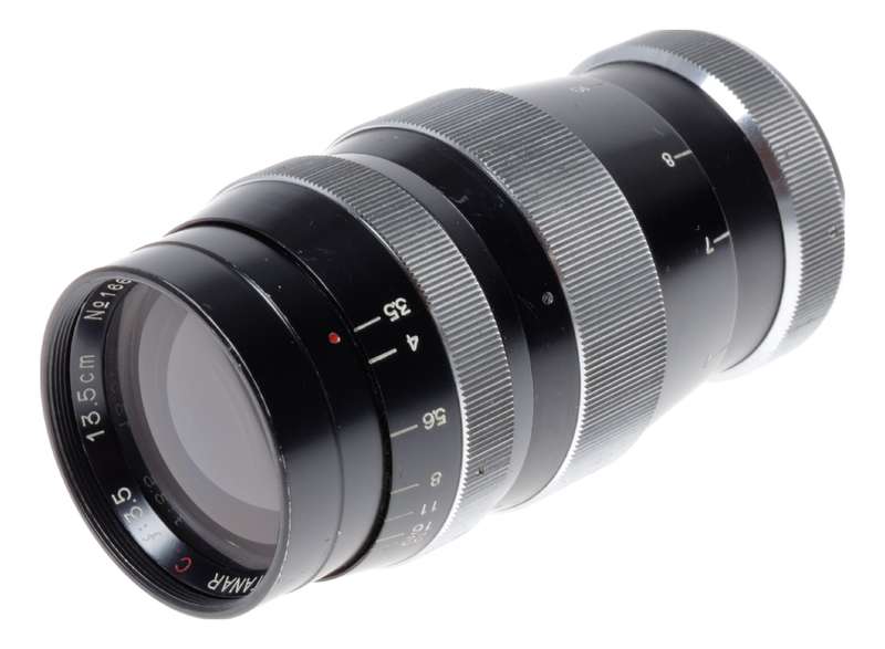 Tanaka Tele-Tanar C f:3.5 13.5cm IVS Camera Lens M39 LM