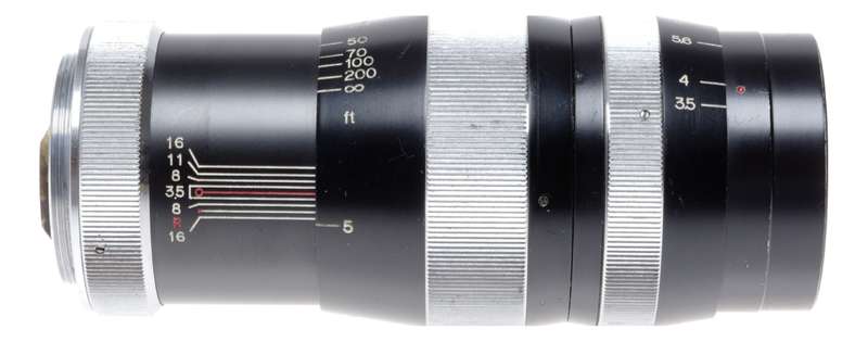 Tanaka Tele-Tanar C f:3.5 13.5cm IVS Camera Lens M39 LM