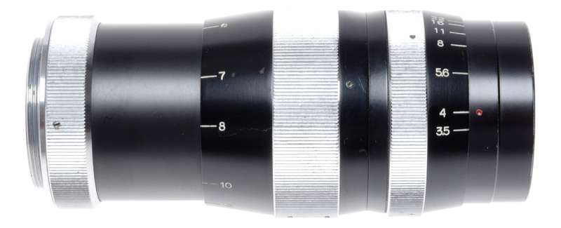 Tanaka Tele-Tanar C f:3.5 13.5cm IVS Camera Lens M39 LM