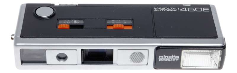 Minolta Pocket Auto Pack 450E 16mm Film Camera Box Manual