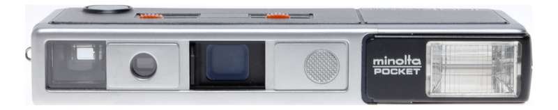 Minolta Pocket Auto Pack 450E 16mm Film Camera Box Manual