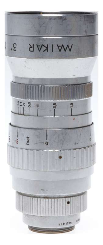 Maikar 3 Inch f:1.9 Telephoto C-Mount Movie Camera Lens