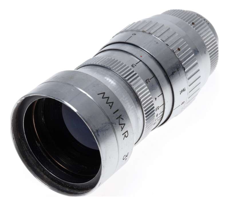 Maikar 3 Inch f:1.9 Telephoto C-Mount Movie Camera Lens