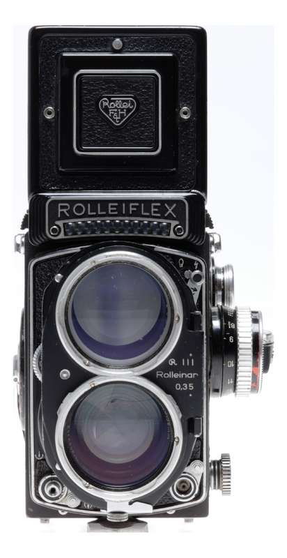 Tele Rolleiflex Type 1 TLR 6x6 Film Camera Sonnar f/4 135mm Serviced
