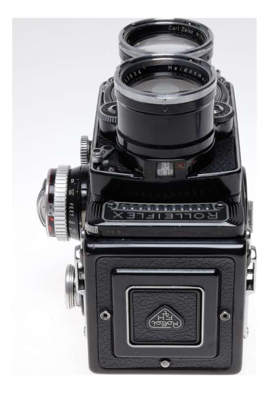 Tele Rolleiflex Type 1 TLR 6x6 Film Camera Sonnar f/4 135mm Serviced