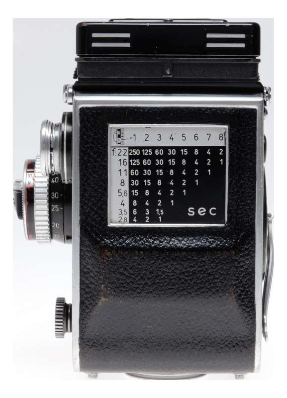 Tele Rolleiflex Type 1 TLR 6x6 Film Camera Sonnar f/4 135mm Serviced