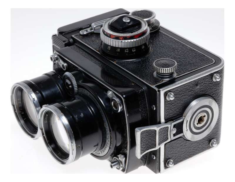 Tele Rolleiflex Type 1 TLR 6x6 Film Camera Sonnar f/4 135mm Serviced