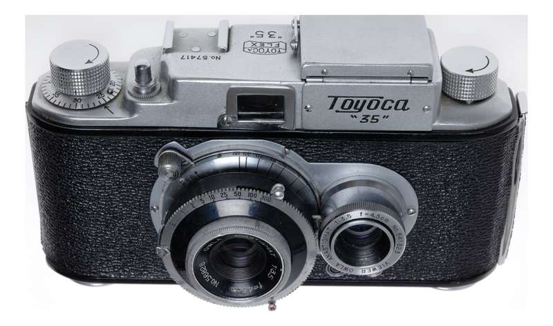 Tougodo Toyoca Flex 35 2nd Version TLR Film Camera Owla 1:3.5 4.5cm