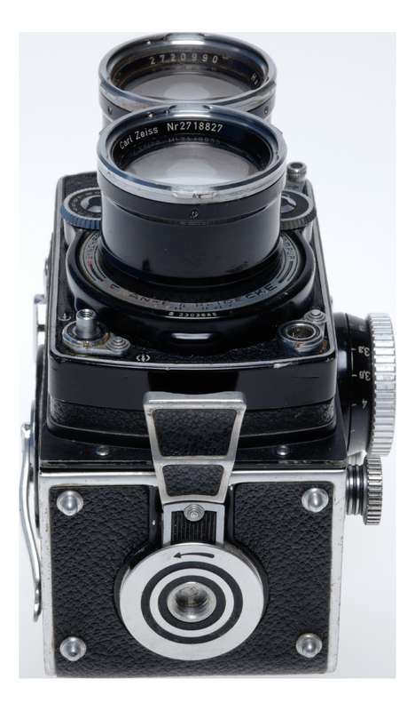 Tele Rolleiflex Type 1 6x6 Film TLR Camera Sonnar f/4 135mm Serviced
